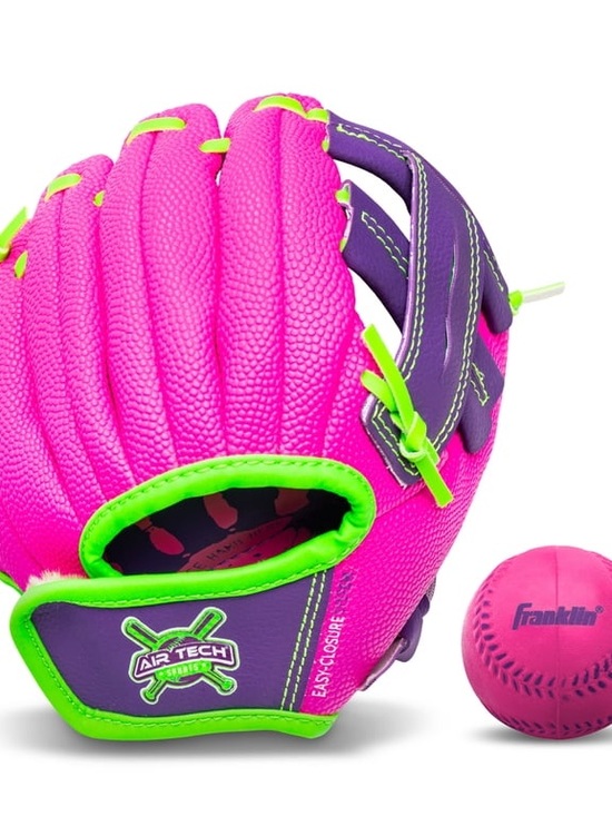 Franklin Other - Franklin Kids Pink & Purple Softball Glove with Neon Green Trim